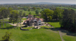 Tyre Hill House, drone image